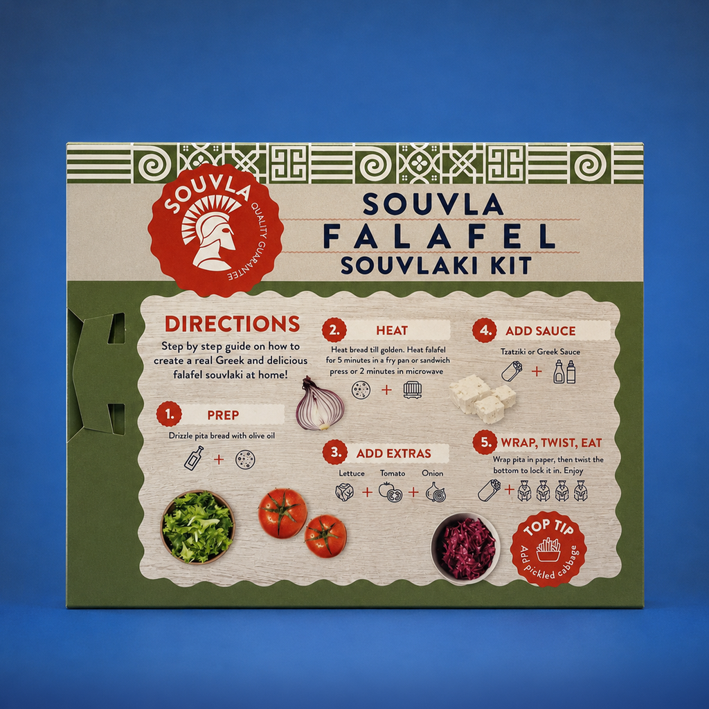 MEDITERRANEAN FALAFEL SOUVLAKI KIT